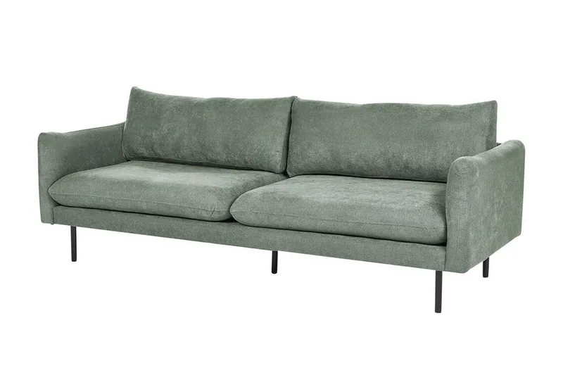 Woodal Sofa 3-personers - Grøn/Sort - Møbler - Sofaer - 3 personers sofa
