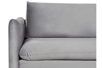 Woodal Sofa 3-personers - Grå/Sort - Møbler - Sofaer - Velour sofaer