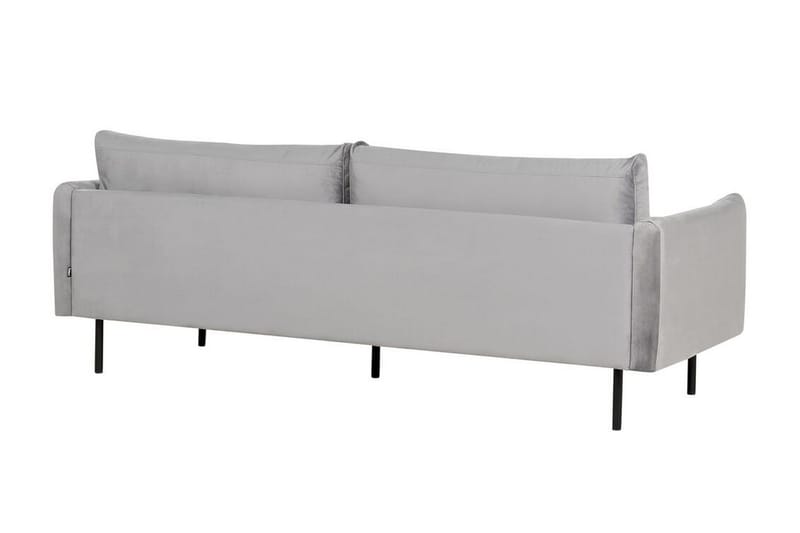 Woodal Sofa 3-personers - Grå/Sort - Møbler - Sofaer - Velour sofaer
