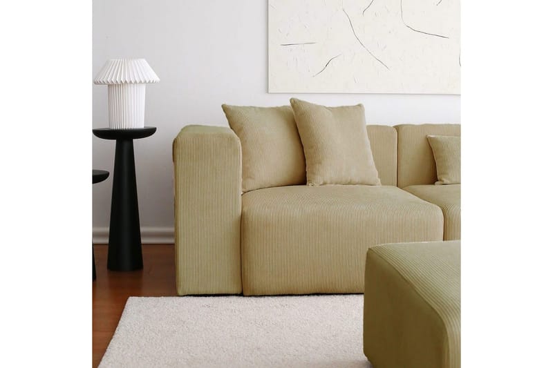 Yolo Sofa med Divan 6-sits - Khaki - Møbler - Sofaer - Sofa med chaiselong