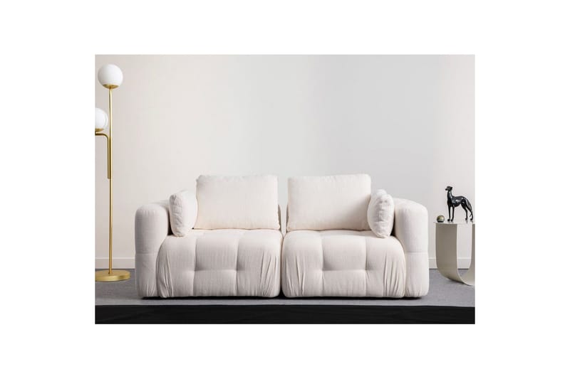 Yvara Sofa 2-sits - Beige - Møbler - Sofaer - Modulsofaer - Komplet modulsofa