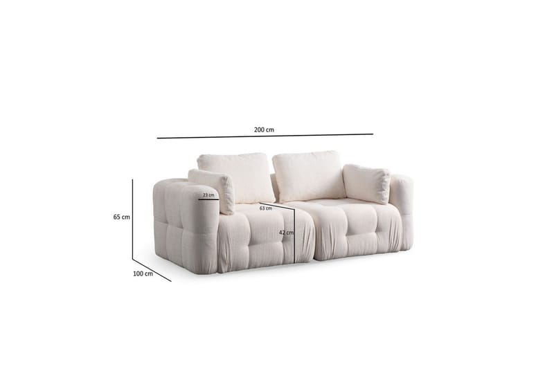 Yvara Sofa 2-sits - Beige - Møbler - Sofaer - 2 personers sofa
