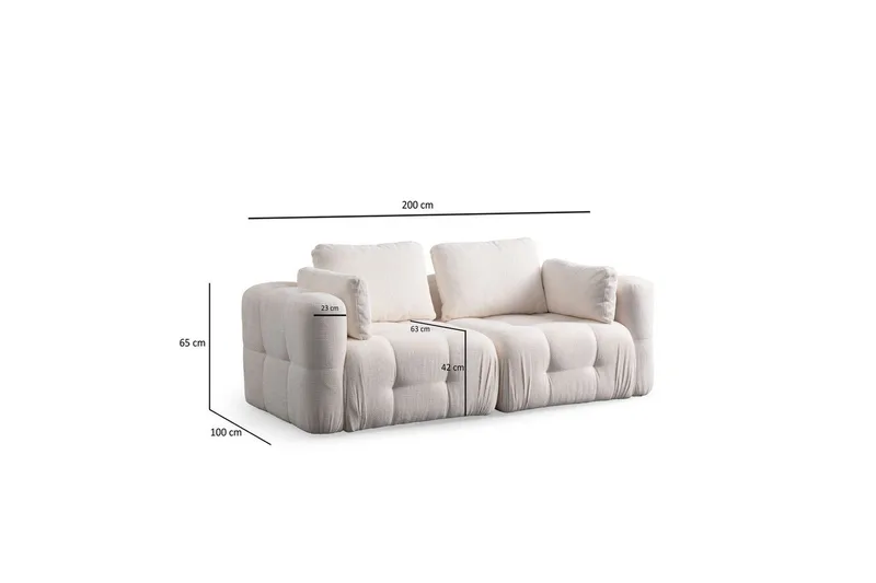 Yvara Sofa 2-sits - Beige - Møbler - Sofaer - 2 personers sofa