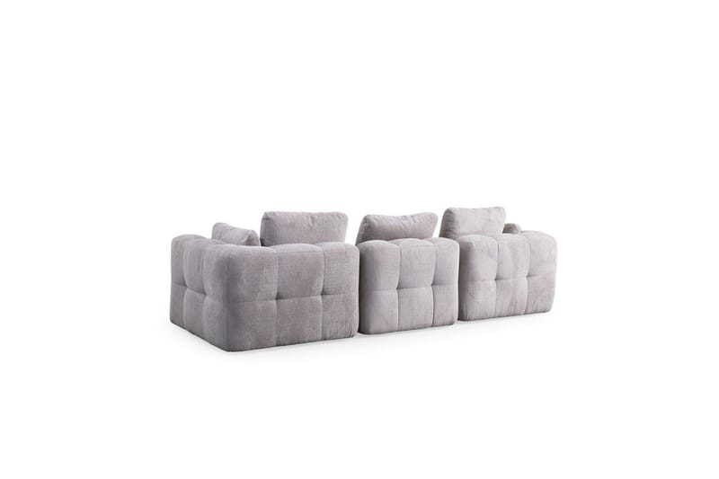 Yvara Sofa 3-sits - Grå - Møbler - Sofaer - Modulsofaer - Komplet modulsofa
