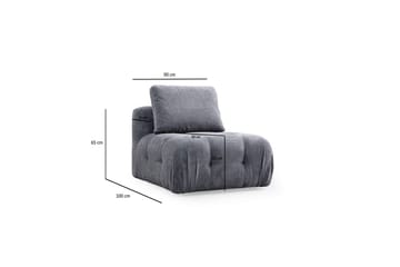 Yvara Sofa 3-sits - Grå - Møbler - Sofaer - Modulsofaer - Komplet modulsofa