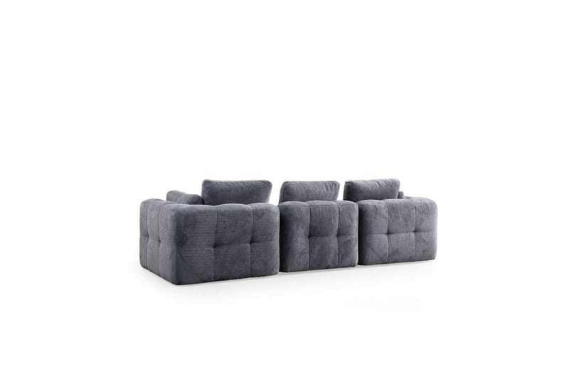 Yvara Sofa 3-sits - Grå - Møbler - Sofaer - Modulsofaer - Komplet modulsofa