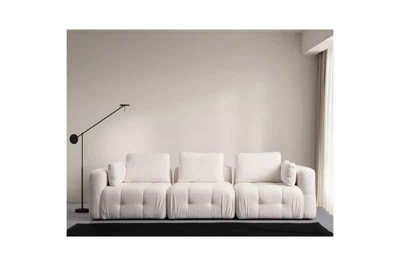 Yvara Sofa 3-sits - Hvid - Møbler - Sofaer - Modulsofaer - Komplet modulsofa