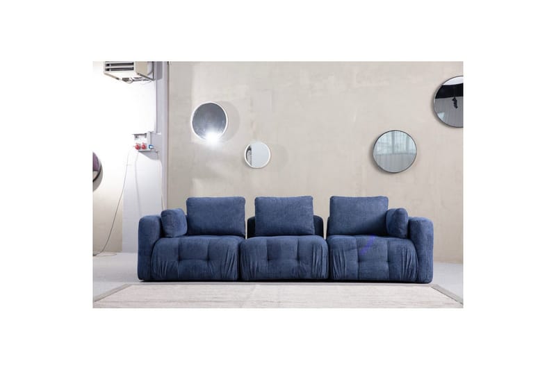 Yvara Sofa 3-sits - Marineblå - Møbler - Sofaer - Modulsofaer - Komplet modulsofa
