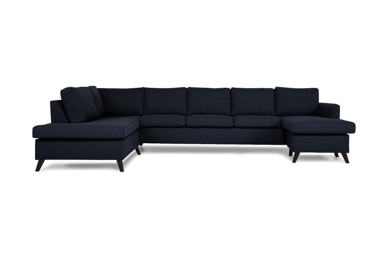 Zero U-sofa Large med Chaiselong Højre - Blå - U Sofa