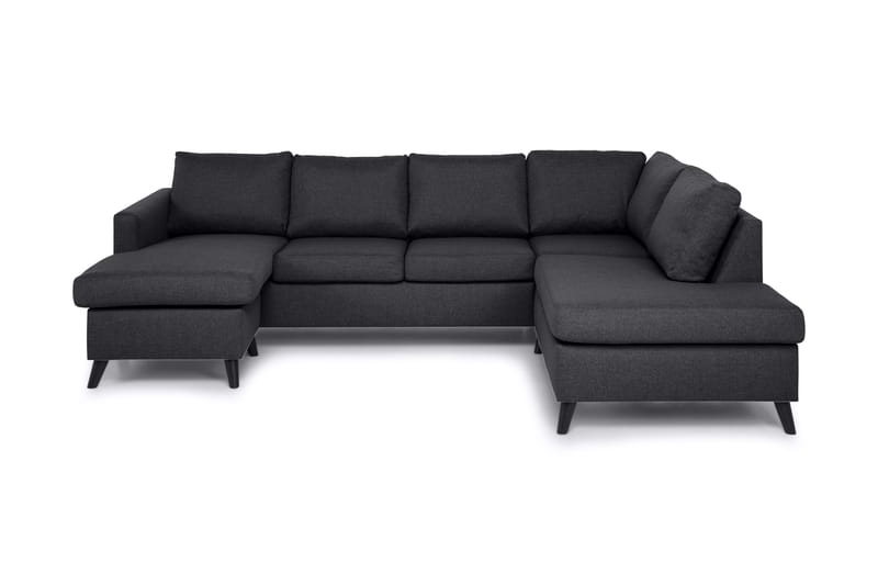 Zero U-sofa Large med Chaiselong Venstre - Mørkegrå - U Sofa