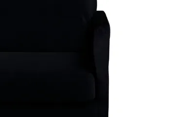 Zoom 3-personers Sofa Fløjl - Sort - Møbler - Sofaer - Velour sofaer