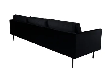 Zoom 3-personers Sofa Fløjl - Sort - Møbler - Sofaer - Velour sofaer