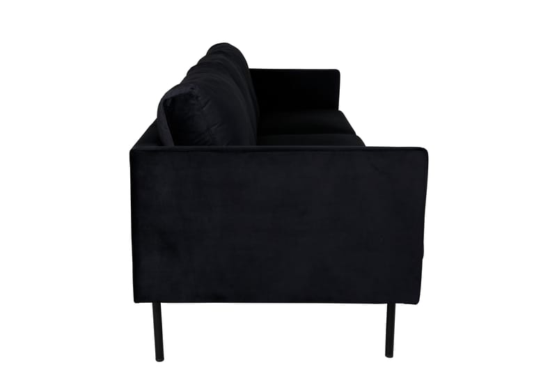 Zoom 3-personers Sofa Fløjl - Sort - Møbler - Sofaer - Velour sofaer