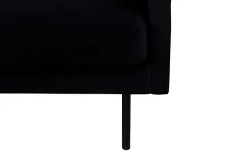 Zoom 3-personers Sofa Fløjl - Sort - Møbler - Sofaer - Velour sofaer
