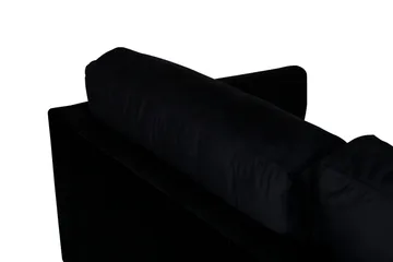 Zoom 3-personers Sofa Fløjl - Sort - Møbler - Sofaer - Velour sofaer