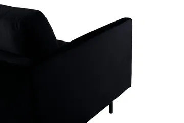 Zoom 3-personers Sofa Fløjl - Sort - Møbler - Sofaer - Velour sofaer