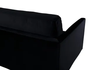 Zoom 3-personers Sofa Fløjl - Sort - Møbler - Sofaer - Velour sofaer