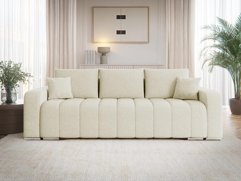 Zulueta 3-personers sovesofa - beige - Møbler - Sofaer - Sovesofaer