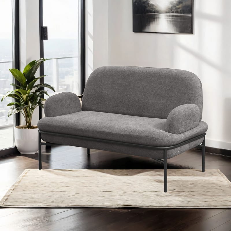 Zyricus 2-personers sofa Teddy - Grå - Møbler - Sofaer - 2 personers sofa