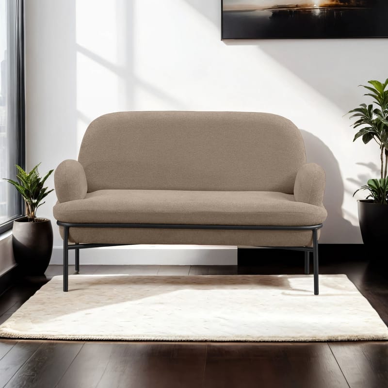Zyricus 2-personers sofa Teddy - Cappuccino - Møbler - Sofaer - 2 personers sofa