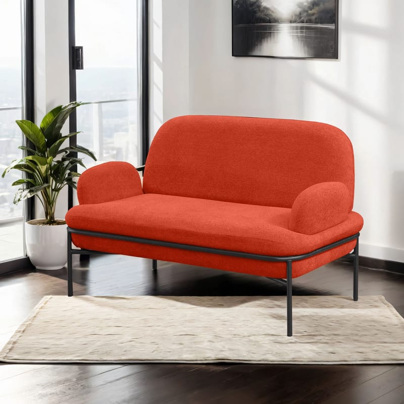 Zyricus 2-personers sofa Teddy - Tegl rød - Møbler - Sofaer - 2 personers sofa