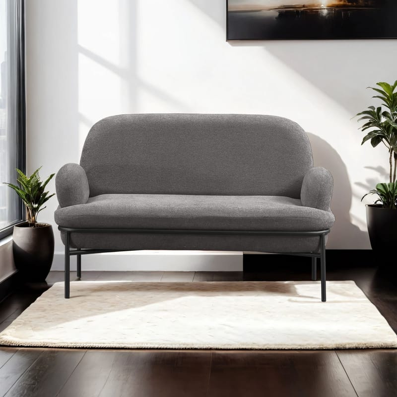 Zyricus 2-personers sofa Teddy - Grå - Møbler - Sofaer - 2 personers sofa