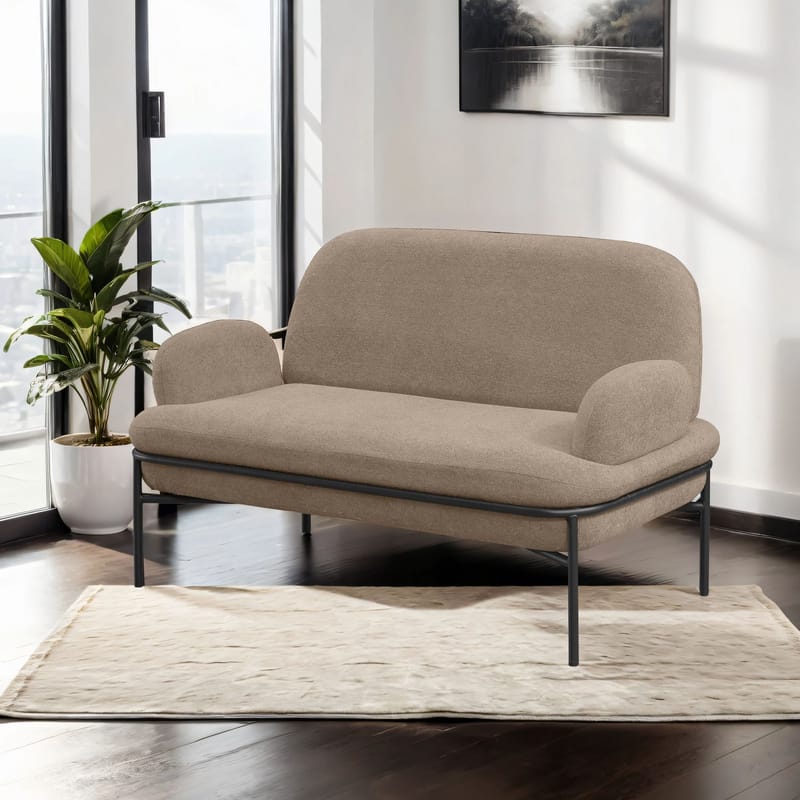Zyricus 2-personers sofa Teddy - Cappuccino - Møbler - Sofaer - 2 personers sofa