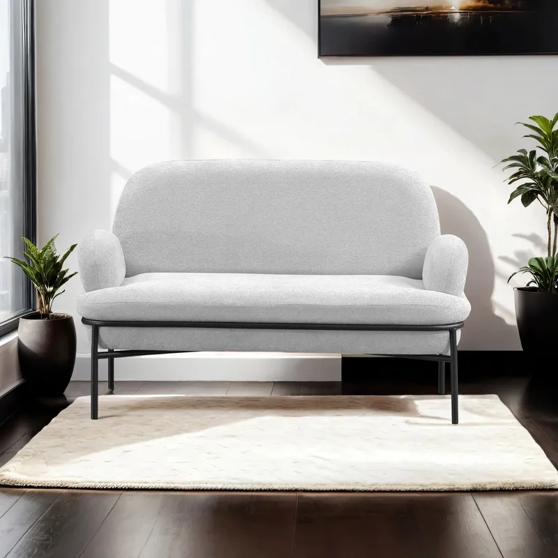 Zyricus 2-personers sofa Teddy - Hvid - Møbler - Sofaer - 2 personers sofa