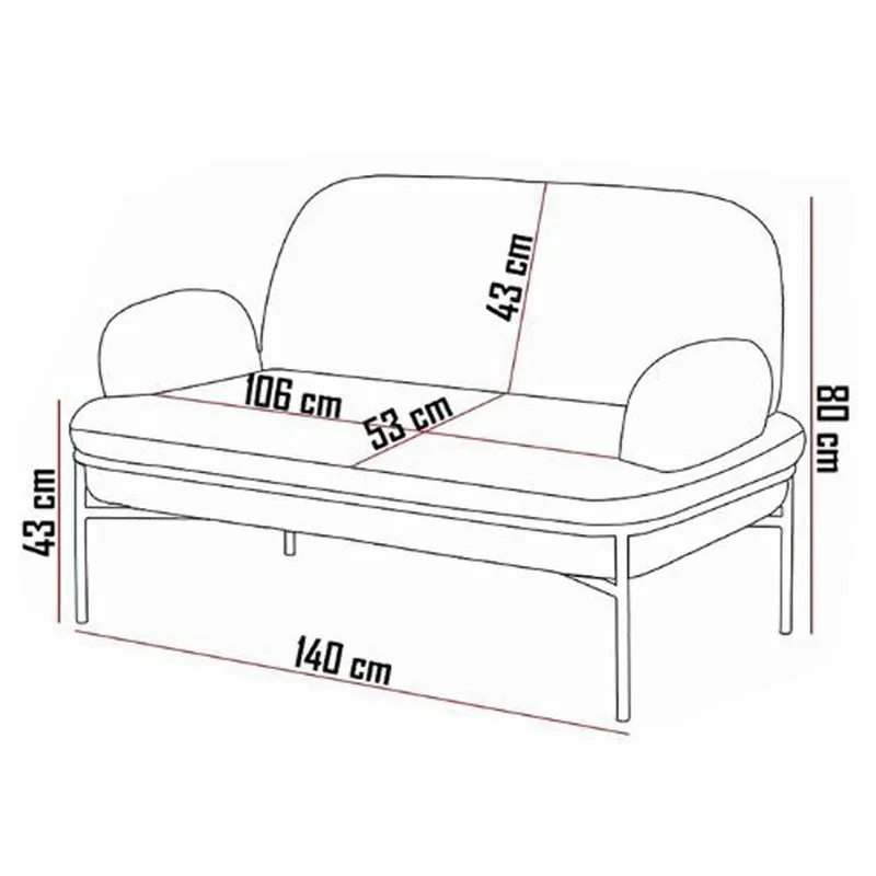 Zyricus sofagruppe 2-personers sofa + 2 lænestole Teddy - Grå - Møbler - Sofaer - Sofagrupper