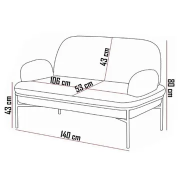 Zyricus sofagruppe 2-personers sofa + 2 lænestole Teddy - Hvid - Møbler - Sofaer - Sofagrupper
