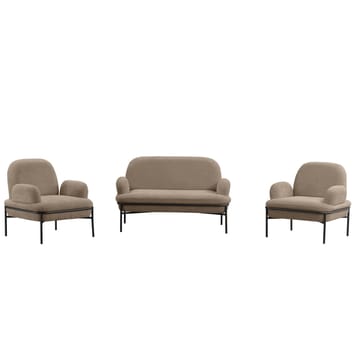 Zyricus sofagruppe 2-personers sofa + 2 lænestole Teddy - Cappuccino - Møbler - Sofaer - Sofagrupper