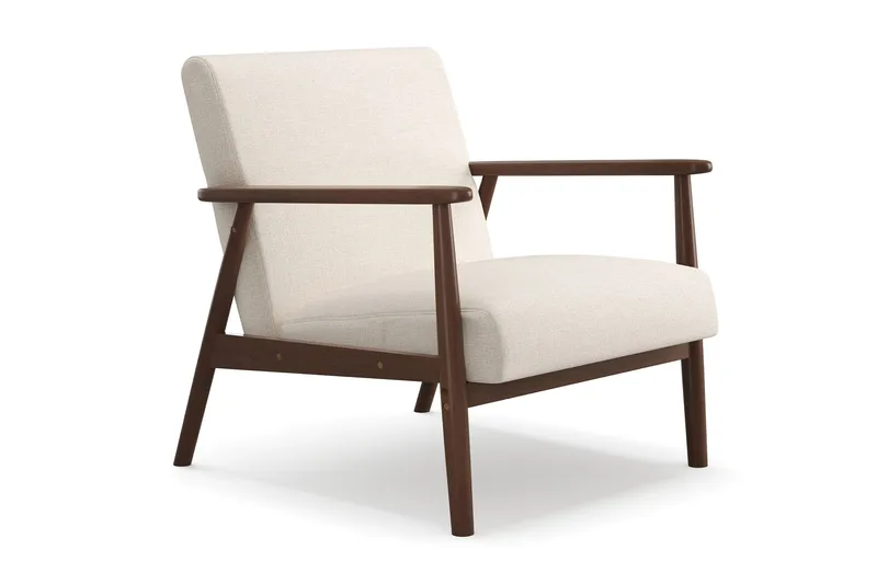 Ängsbro lænestol i stof, Beige