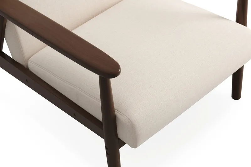Ängsbro lænestol i stof - Beige - Møbler - Stole & lænestole - Lænestole