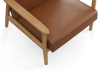 Ängsbro Lænestol PU - Brun - Møbler - Stole & lænestole - Lænestole - Læderstol
