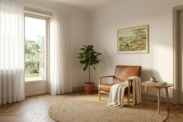 Ängsbro Lænestol PU - Brun - Møbler - Stole & lænestole - Lænestole - Læderstol