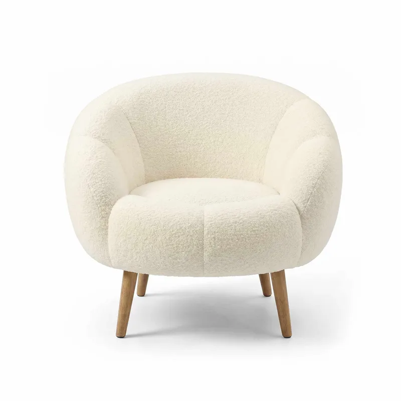 Øreklapstol Atelier Del Sofa Lida (75 x 100 x 42 cm) hvid, undefined