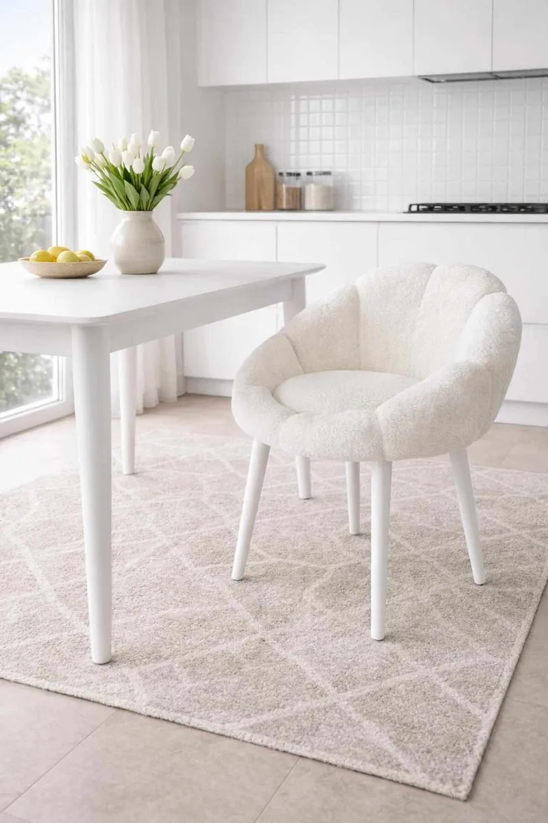 Øreklapstol Atelier Del Sofa Papatya (70 x 110 x 70 cm) Hvid - Møbler - Stole & lænestole - Lænestole