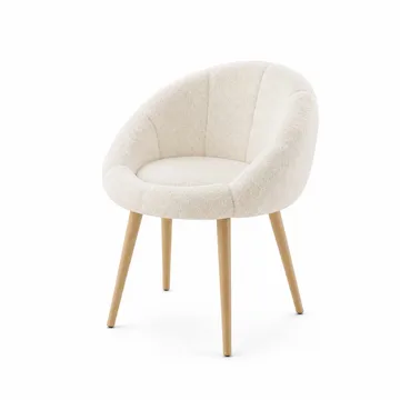 Øreklapstol Atelier Del Sofa Papatya (70 x 110 x 70 cm) Hvid valnød