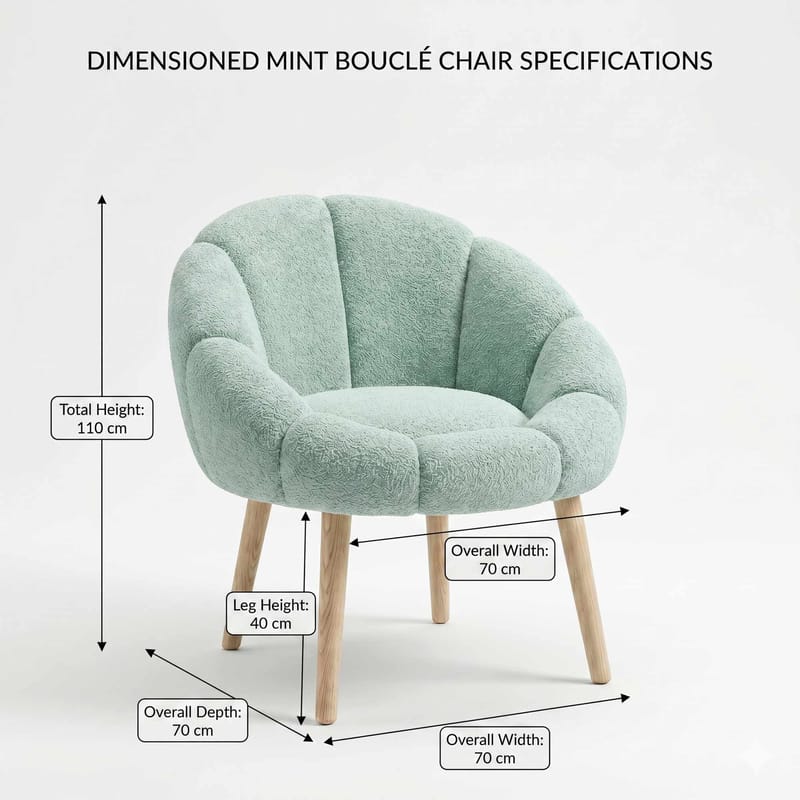 Øreklapstol Atelier Del Sofa Papatya (70 x 110 x 70 cm) Grøn - Møbler - Stole & lænestole - Lænestole