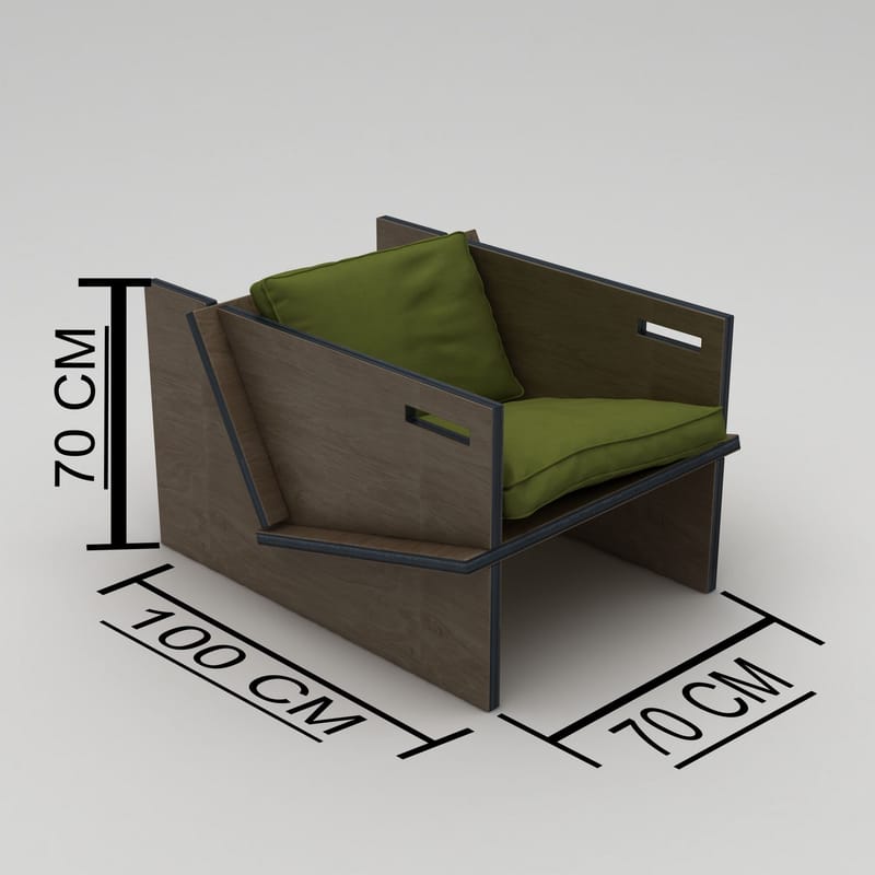 Øreklapstol Homitis Winner (74 x 57 x 92 cm) Grøn - Sort og grøn - Møbler - Stole & lænestole - Lænestole