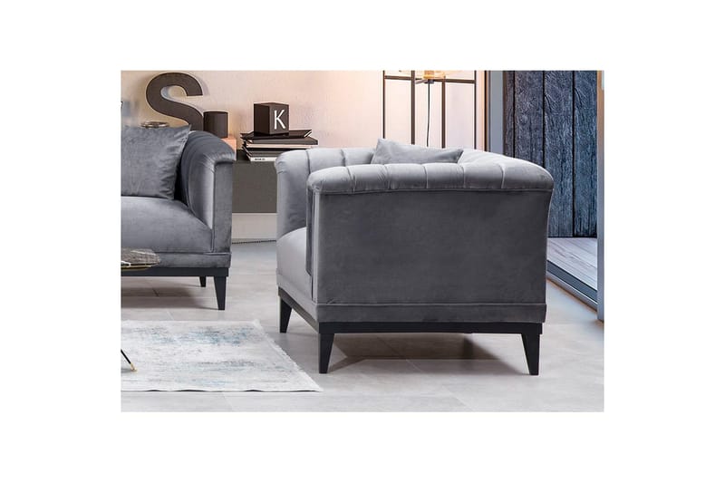 Ørestol Trendy Mørkegrå - Mørkegrå - Møbler - Stole & lænestole - Lænestole