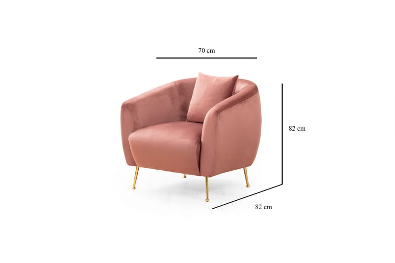 Revelstoke Lænestol - Rosa - Møbler - Stole & lænestole - Lænestole