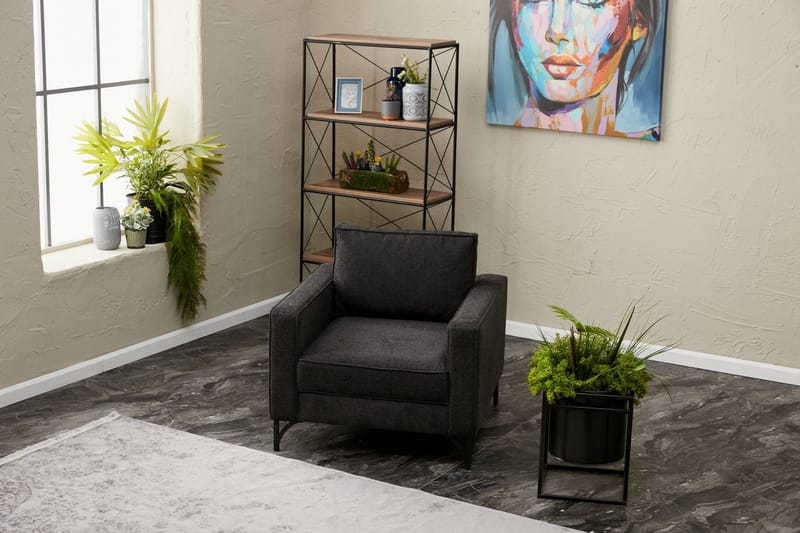 Retzow Lænestol - Antracit - Møbler - Stole & lænestole - Lænestole