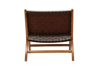 Rike Lounge lænestol - Brun/Beige - Møbler - Stole & lænestole - Lænestole - Læderstol