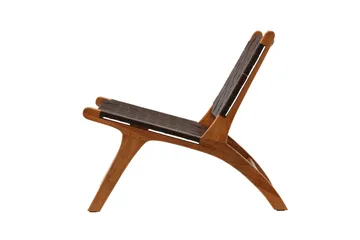 Rike Lounge lænestol - Brun/Beige - Møbler - Stole & lænestole - Lænestole - Læderstol