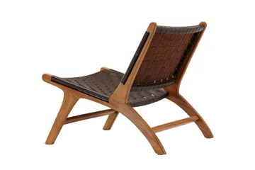 Rike Lounge lænestol - Brun/Beige - Møbler - Stole & lænestole - Lænestole - Læderstol