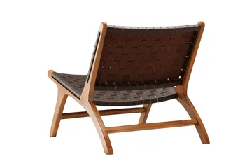 Rike Lounge lænestol - Brun/Beige - Møbler - Stole & lænestole - Lænestole - Læderstol