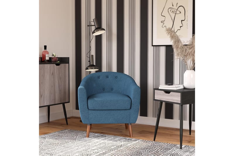 Brie Fåtölj Blå blue - Møbler - Stole & lænestole - Lænestole