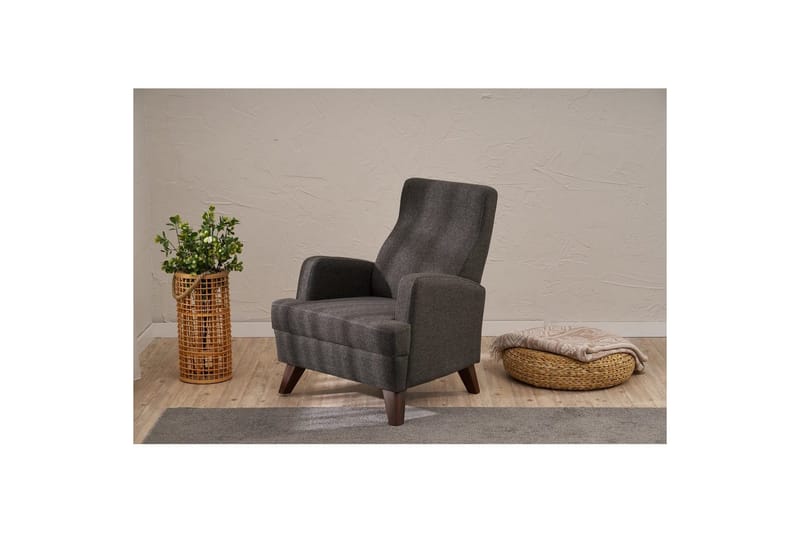 1-sædet sofa Iroulport Antracit - Antracit - Møbler - Stole & lænestole - Lænestole