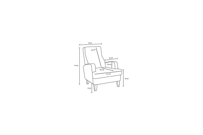 1-sædet sofa Iroulport Creme - Creme - Møbler - Stole & lænestole - Lænestole